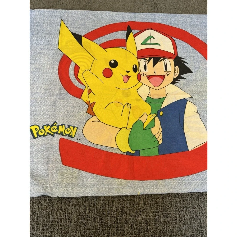 Pokemon Ash & Pikachu Double Sided Pillowcase 19x28